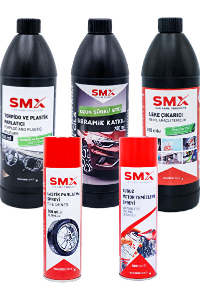 SMX Susuz Motor Tem.-torpido Plastik Tampon Spreyi-lastik Yenileyici-seramik ...