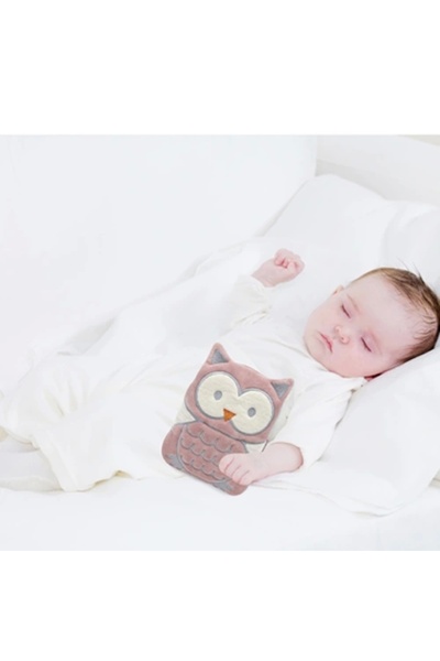 Babyjem Kiraz Çekirdekli Baykuş Kadife Rahatlatıcı Gaz Kemeri & Gaz Yastığı - Gül Kurusu