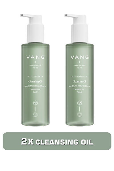 VANG مجموعة زيت التنظيف 2 في 1، جل إزالة المكياج، مجموعة العناية بحمض الهيالو...