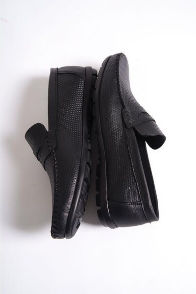 Mubiano Естествена кожа SRG333S Вътрешна и външна подметка Детайлни мъжки мокасини