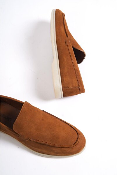 Mubiano Естествена кожа - MBKRY22103TB Таба Нубък Мъжки Лоуфър