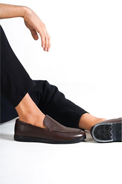 Mubiano Натуральна шкіра 22103D-K Кава Тонка підошва Чоловічі лофери