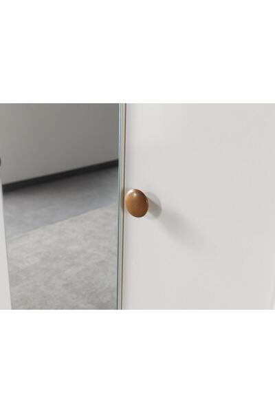 evimşah mobilya Evi̇mşah Gardirop 4 Kapili Oslo Aynali Dolap