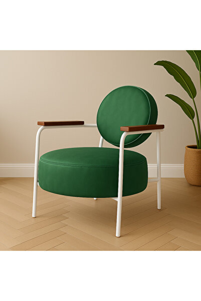 Azra Mobilya Venüs Modern Berjer – Beyaz Metal Ayaklı, Renk Seçenekli, Şık ve Konforlu Koltuk