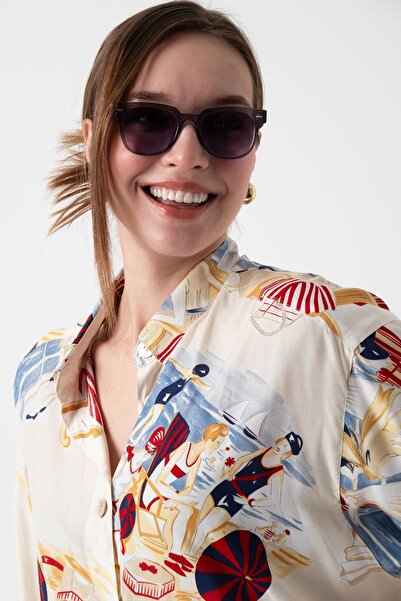 Aqua Di Polo 1987 Kadın Füme Güneş Gözlüğü | 55 Ekartman