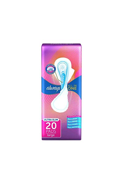 Always Pads Ultra Slim All in One CurveWear Normal with Wings, 20 Sanitary Pads