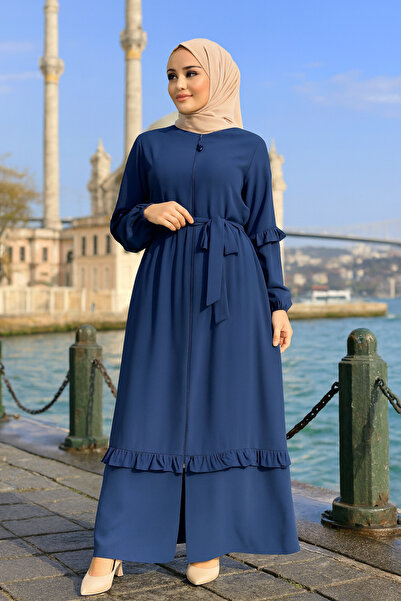 Neva Style Пояс індиго синій Tesettur Abaya 45278IM 45278IM