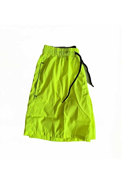 ALEXA Men's Swim Shorts in Phosphorescent Yellow Color-Comfortable and Stylish Design-Ideal for Beach and Pool
