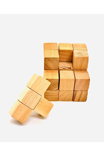 Edutoys Natural Wooden Soma Cubes