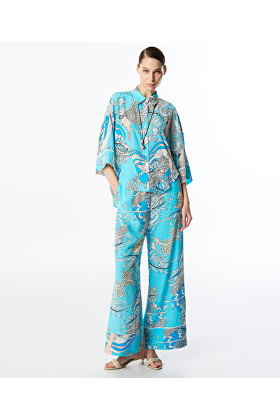 Twist BASKILI WIDE LEG FİT PANTOLON