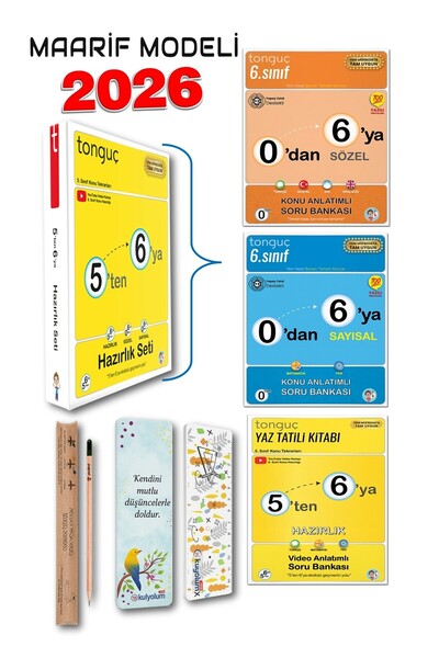 Tonguç Yayınları Tonguç 5'den 6'ya Konu Anlatımlı Hazırlık Seti - Hediyeli