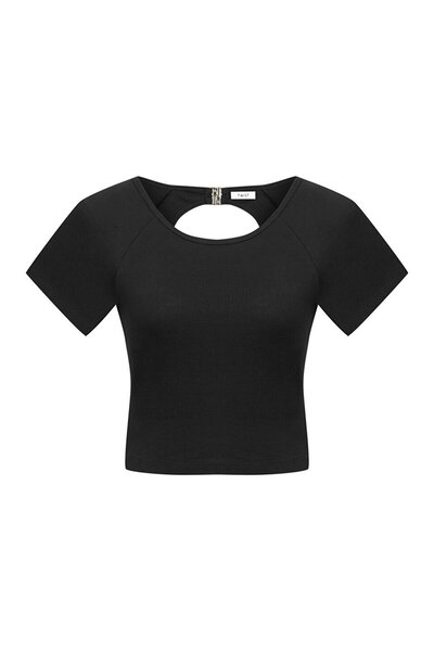 Twist Výřez trička s kovovými doplňky