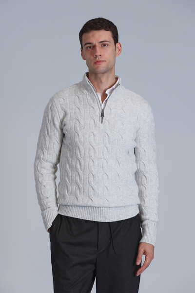 Lufian Rico Men's Sweater Light Gray