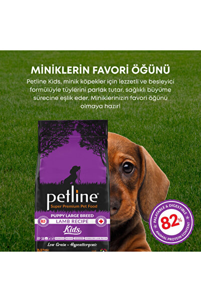 Petline Kemik Ve Kas Gelişimini Destekleyici- Kuzu Etli Yavru Köpek Maması 6 ...