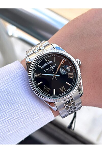 Tom Jones Steel Band 3 Atm Water Resistant Men's Wrist Watch Tje1.2390.2