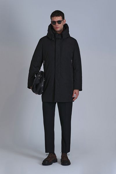 Lufian Donald Goose Feather Men's Coat Black