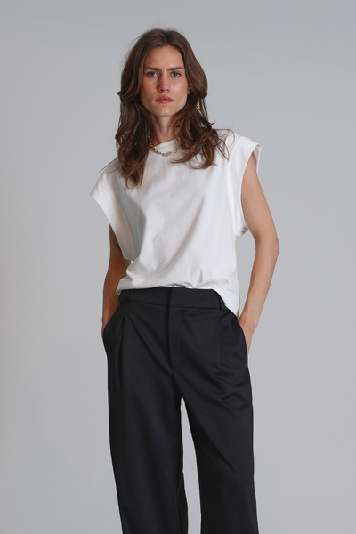 Lufian Valery Women's Ecru T-Shirt - Regular Fit