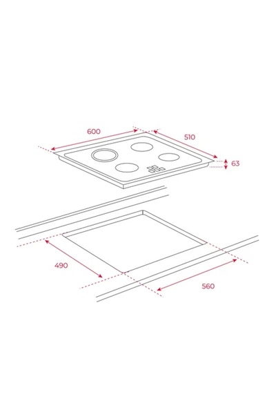 Teka Vitroseramik Ocak 60 cm TZ 6415