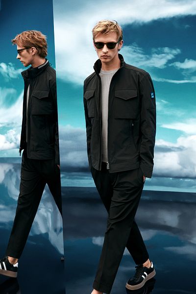 Lufian Black Scott Men's Coat