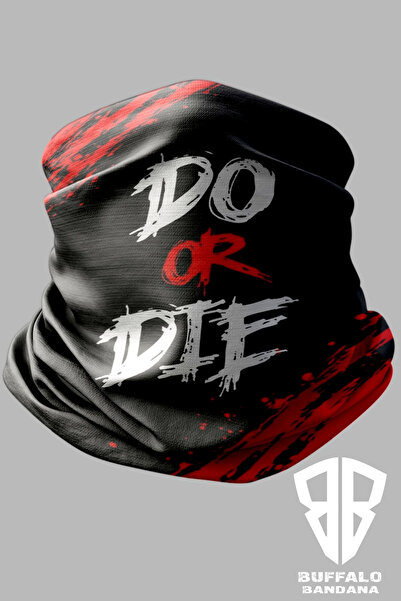 Buffalo Yazı Tasarımlı Motorcu Buff Maske Outdoor Boyunluk Unisex Bandana