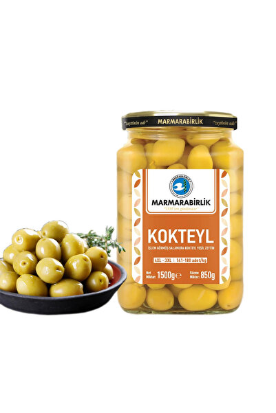 MarmaraBirlik Kokteyl Yeşil Zeytin 850GR