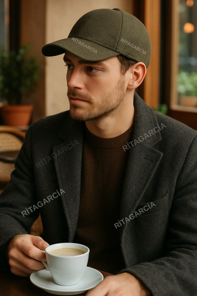 Ritagarcia Унісекс Хакі Каше Тканина Зимова Кепка Капелюх