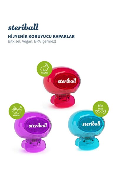 Steriball Hijyenik Diş Fırçası Koruma Kabı (3 Adet)