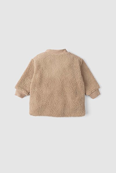 Little Gusto Wellsoft Baby Cardigan Cotton Patterned Beige