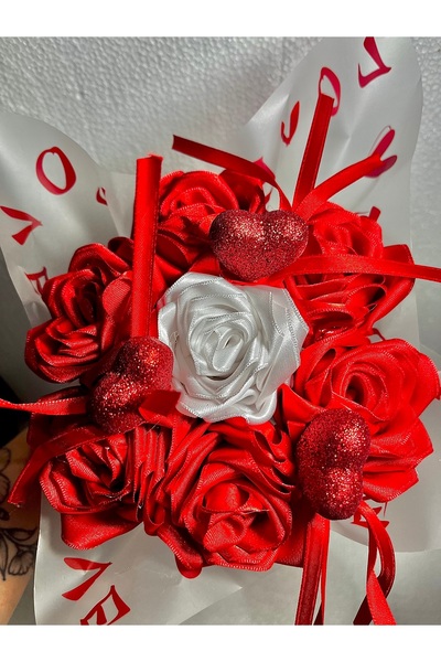 ECEM LUXE Sevgililer Günü-Yılbaşı-Doğum Günü Özel Gün Hediyelik Saten Kurdele...