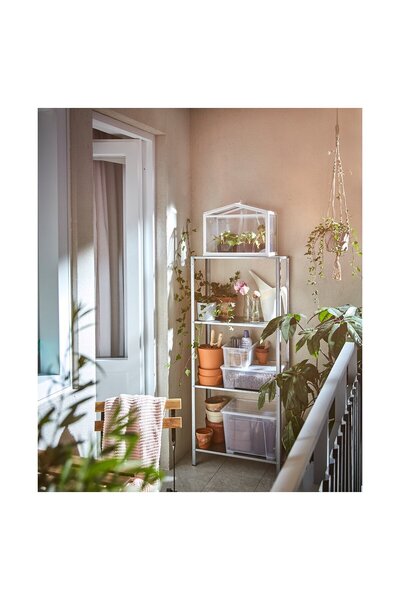 IKEA HYLLIS Shelving Unit, in/outdoor, 60 x 27 x 140 cm