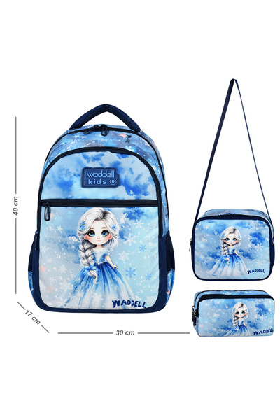 Çanta Trend Geantă de școală imprimată pentru școala primară din 3 piese, cu ...