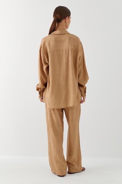 MARKALİSTE Shirt Pants Suit Camel