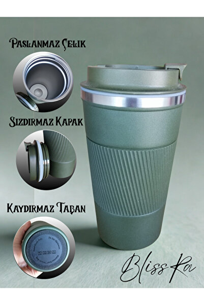 Blissra Stainless Steel Thermos Mug -500 Ml– Coffee Mug with Leak Proof Lid, Portable Steel Cup