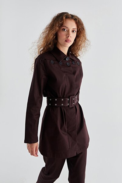 MARKALİSTE Lassie Trench Set Brown