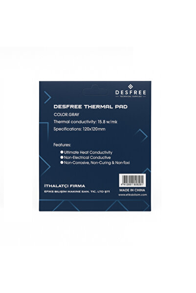 efiksbilisim DESFREE وسادة حرارية 15.8 وات، M-K 0.5 مم 120 مم × 120 مم