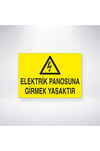 Reysa Tasarım ملصق ممنوع الدخول إلى اللوحة الكهربائية مقاس 21 × 28 سم