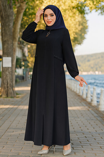 Neva Style Ворс деталізований чорний Tesettur Abaya 45289S 45289S