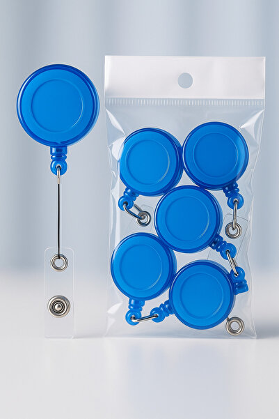 excarpin Set de cinci suporturi pentru carduri de personal de culoare albastr...