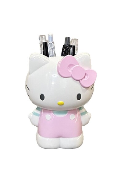 Miniso Kitty Sanrio HelloKitty pen holder stationeryMelody makeup brush organizer desktop storage ornament