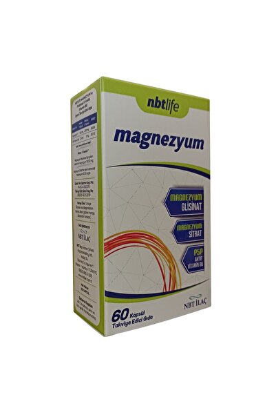 Nbt İlaç Nbt Life Magnezyum P5p Vitamin B6 Içeren 60 Kapsül