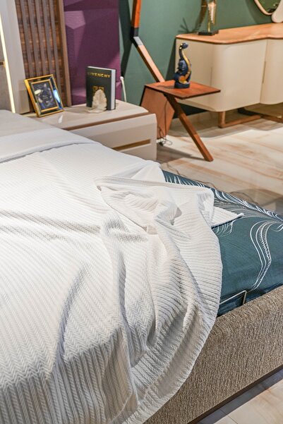 Sofline 100% Cotton Single Summer Knitted Pique, Bedspread, Anti-Sweat Fabric (160X240Cm)