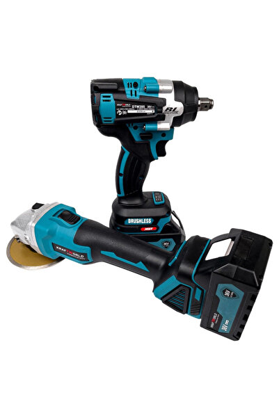 ulubag Professional 36V 6Ah flex and impact drill set with 2 batteries