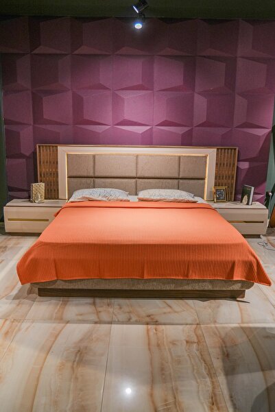 Sofline 100% Cotton Single Summer Knitted Pique, Bedspread, Anti-Sweat Fabric (160X240Cm)