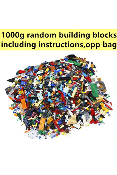 Choice 1000 غرام عشوائي 1500 غرام مكعبات بناء تجميعية عشوائية، قطع أساسية بال...