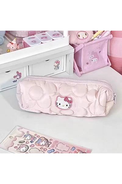 JOY TOP Hello kitty-A Sanrio Hello Kitty Large Capacity Pencil Case Anime Cute Kt Cat School Supplies Statio