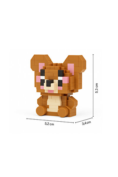 Bricks Jerry Karakter Figürü 3D Yapboz Puzzle Yapı Oyuncakları