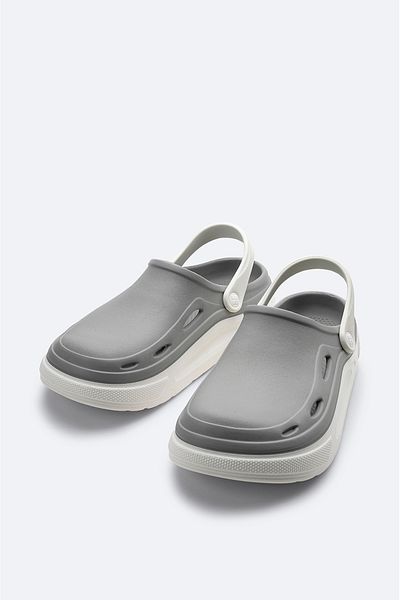 Avva Men's Grey-white Lightweight Comfortable Strap Eva Slippers A31y8316