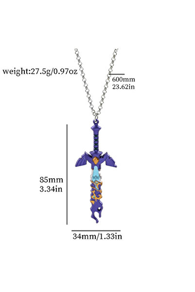 Choice Zelda Neckalce Legend of Zeldas Master Sword Model Keychain for Men Kingdom Tears Multi-color Pendan