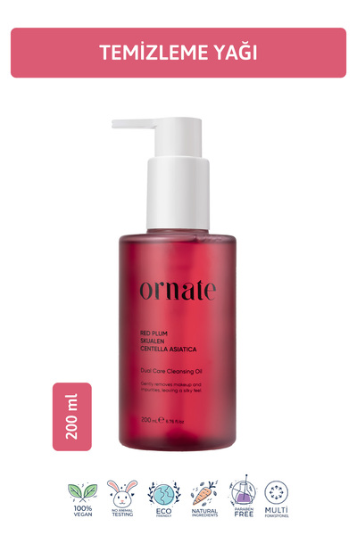 ORNATE Yüz ve Vücut İçin Arındırıcı, Makyaj Temizleme Yağı Cleansing Oil Tüm ...