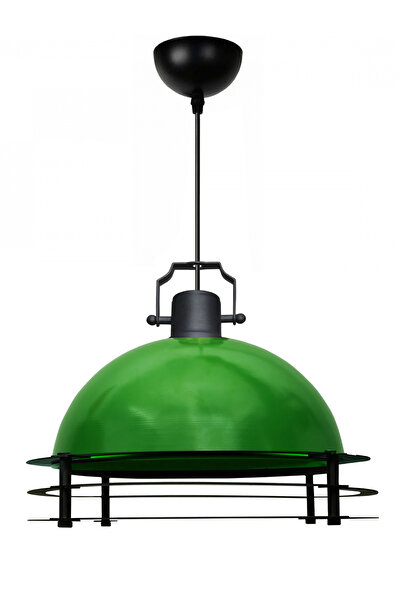 HOMİNG Sven Yeşil Metal Kafesli Sarkıt Kafe Restoran Mutfak Antre AYD-3586